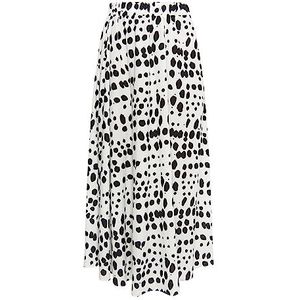 CARNEA Damesrok, wit, zwart, M