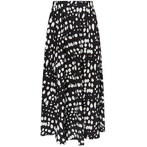 Sookie Damesrok, zwart, wit, L