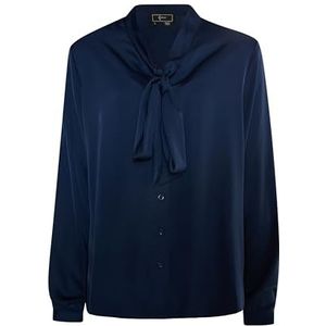 EYOTA dames slippenblouse, marineblauw, M
