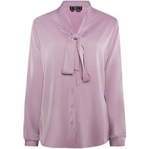 FRAULLY Chemisier à enfiler pour femme, mauve, XS