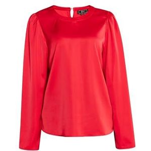 ECY Blouse met lange mouwen Damesblouse met lange mouwen, Rood