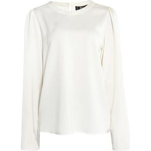 CARNEA Damesblouse met lange mouwen, wolwit, S