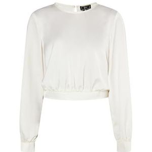 SIDONA Damesblouse met lange mouwen, wolwit, M