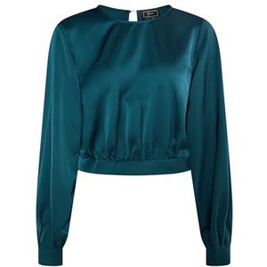 dulcey Damesblouse met lange mouwen, smaragd, S