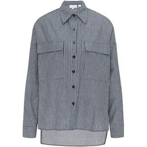 LYMOA Dameshemd, marineblauw, XL