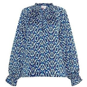 IKITA Damesblouse, Blauw meerkleurig., S