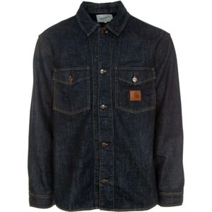 Carhartt Wip, Heren, Jassen, Blauw, Maat: M Denim,