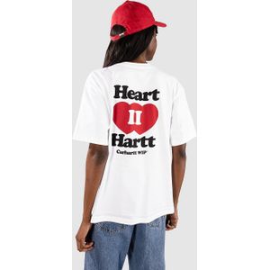 Carhartt WIP - Shirt 'Heart II Hartt' - Rood/Zwart/Wit - T-shirt
