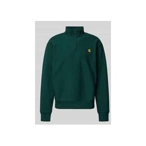 Carhartt - Half Zip American Script Sweat - Sweatshirt - Groen