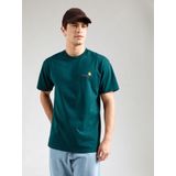 Carhartt WIP - S/S American Script T-Shirt - Groen - Heren - Katoen