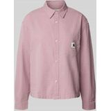 Blouse - Effen - Katoen - Lange Mouw - Normale Pasvorm