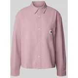 Blouse - Effen - Katoen - Lange Mouw - Normale Pasvorm