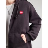 Carhartt - Hooded Heart II Hartt Sweat Jacket - Zwart - Sweatshirt