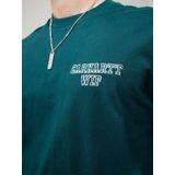 T-shirt - Zwart - Jersey - Ronde Hals - Logoprint