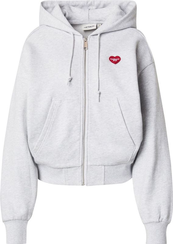 Carhartt - W' Hooded Heart II Hartt Jacket - Sweatshirt - Grijs