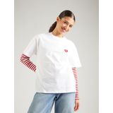 Carhartt WIP - Shirt 'Heart II Hartt' - Rood/Zwart/Wit - T-shirt