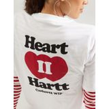 Carhartt WIP - Shirt 'Heart II Hartt' - Rood/Zwart/Wit - T-shirt
