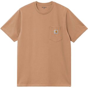 Carhartt WIP - S/S Pocket T-Shirt - Bruin - Heren - Katoen
