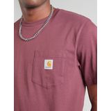 Carhartt - S/S Pocket T-Shirt Rondo - T-shirt - Bordeauxrood - Katoen