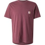 Carhartt - S/S Pocket T-Shirt Rondo - T-shirt - Bordeauxrood - Katoen