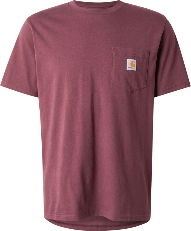 Carhartt - S/S Pocket T-Shirt Rondo - T-shirt - Bordeauxrood - Katoen