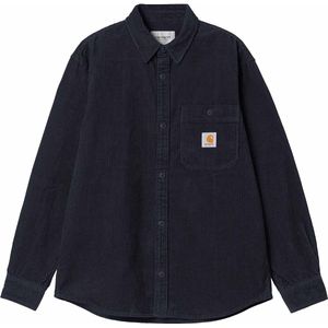Carhartt Wip, Heren, Overhemden, Blauw, Maat: S