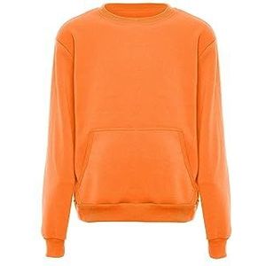 palpito Trui met ronde hals voor heren, oranje, S