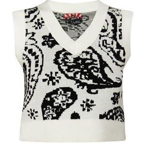 ROCKEASY Gebreide damestrui, wit, L