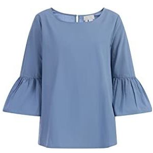 CALEY Chemisier en coton pour femme, bleu, XL