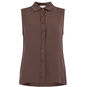 COBIE Damesblousetop, donkerbruin, M