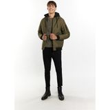 Mo - Gewatteerd Blousonjack - Licht - Zacht Glanzend - Hoge Opstaande Kraag