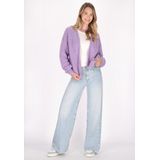 myMo - Ucy - Gebreid Vest - Lichtlila/Zwart