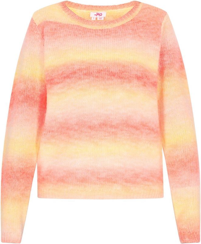 Mymo - Jumper - Oranje - Veelkleurig - Gebreide Trui