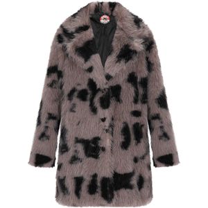 Mymo - Dalmatische Print - Bontjas - Grijs/Zwart