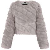 Mymo - Jas - Grijs - Dames - Nauwsluitend Imitatiebont