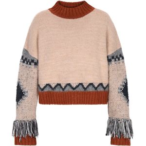 IZIA - Trui - Beige - Knitwear