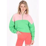 myMo - ATHLSR - Sweatshirt - Lichtgroen/Rosa