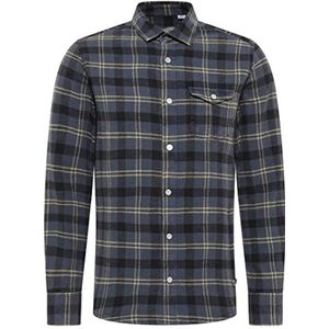 takelage heren overhemd, marineblauw, S