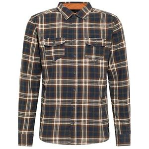 TILDEN heren overhemd, marineblauw, S