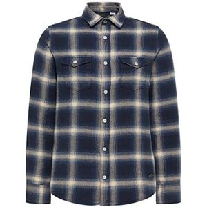 elmwood heren overhemd, marineblauw, L