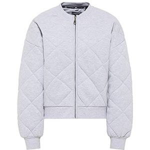 PLUMDALE Gewatteerde sweatjas voor dames, lichtgrijs, gemêleerd, L