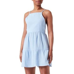 Celocia Dames Mini Slipdress, lichtblauw, L
