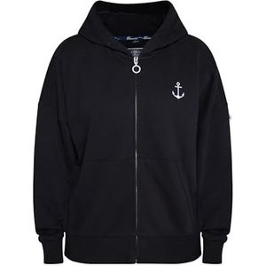 Colina Dames oversized jack met capuchon 35428809-CO02, zwart, S, zwart, S