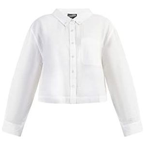 ICELOS Damesblouse met lange mouwen, wit, M