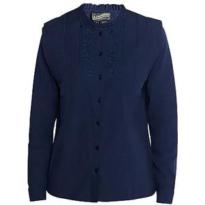 nascita Damesblouse met lange mouwen, marineblauw, XL