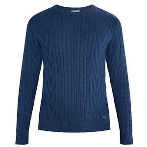 ICELOS Gebreide trui voor heren, marineblauw, L