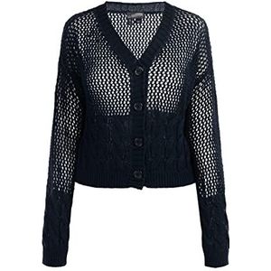 PLUMDALE Gebreid gebreid damesvest, marineblauw, L