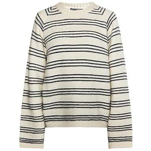 Festland Gebreide damestrui, wolwit marine, M/L