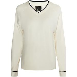 takelage Gebreide damestrui, wolwit zwart, M/L