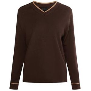 dedica Gebreide damestrui, donkerbruin zand, M/L